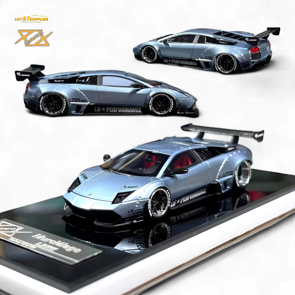 Error404 Lamborghini Murcielago LBWK - Ice Blue High Tail 1:64 (ONLINE ORDER ONLY)