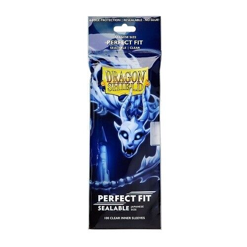 Dragon Shield Perfect Fit Sleeve - Japanese Size - Clear ‘Yama’ 100ct (Online Order Only)