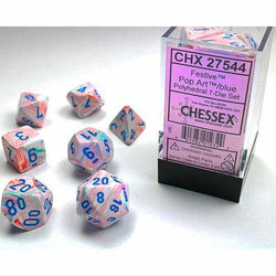 Chessex: Polyhedral Festive Dice sets (Online Order Only)