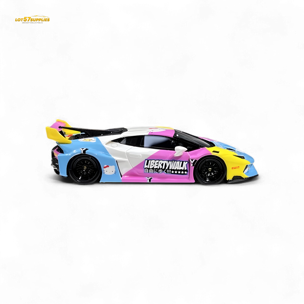 Flame Huracan LP610-4 LWBK WideBody Resin - HELLO K I T T Y LBWK 1:64 (ONLINE ORDER ONLY)