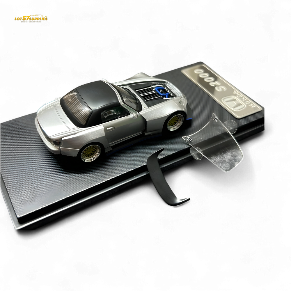 (Pre-Order) Rhino Model RM 1:64 Honda S2000 Wide-Body Roadster Silver (ONLINE ORDER ONLY)