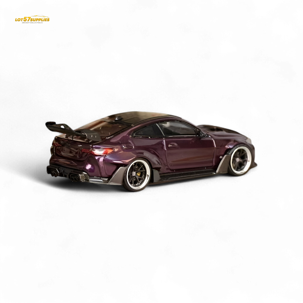Street Weapon BMW M4 G82 Widebody - Dark Purple Special Edition 1:64 (ONLINE ORDER ONLY)