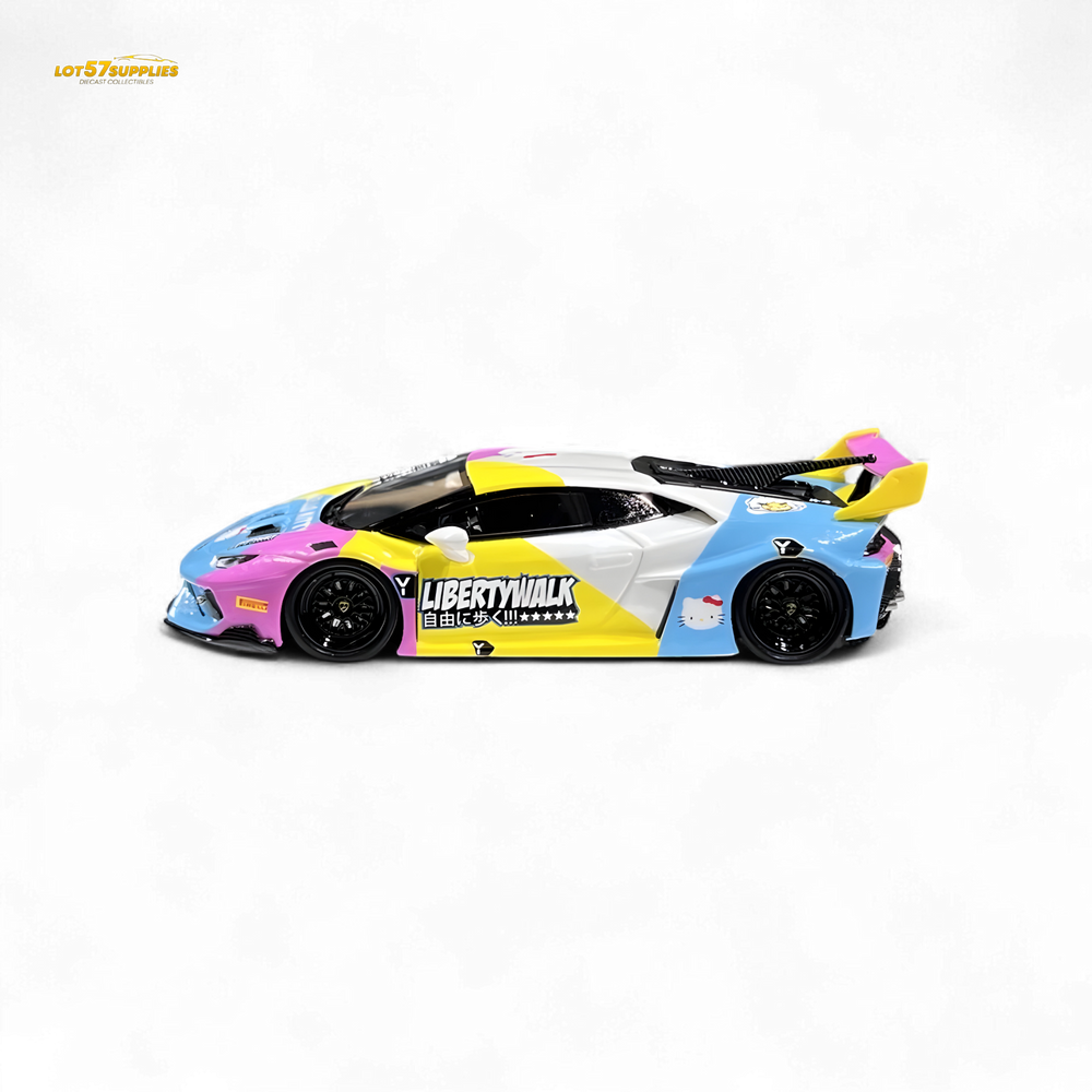 Flame Huracan LP610-4 LWBK WideBody Resin - HELLO K I T T Y LBWK 1:64 (ONLINE ORDER ONLY)