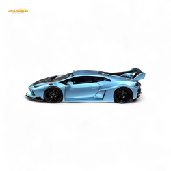 Flame Huracan LP610-4 LWBK WideBody Resin - ICE BLUE LBWK 1:64 (ONLINE ORDER ONLY)