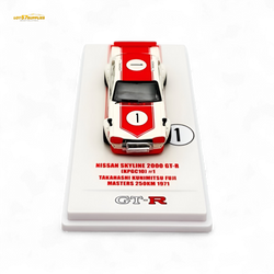 Inno64 NISSAN SKYLINE 2000 GT-R KPGC10 #1 Takahashi Kunimitsu Fuji Masters 250Km 1971 1:64 (ONLINE ORDER ONLY)