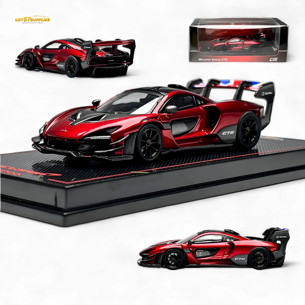 CM Model SennaGTR - Metallic red 1:64 (ONLINE ORDER ONLY)