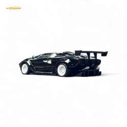TPC Lamborghini Countach LBWK Black White Wheels Malaysia Exclusive Openable - 1:64 (ONLINE ORDER ONLY)