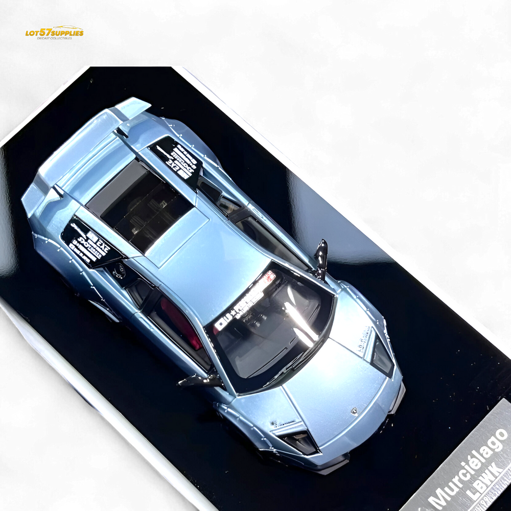 Error404 Lamborghini Murcielago LBWK - Ice Blue Low Tail 1:64 (ONLINE ORDER ONLY)
