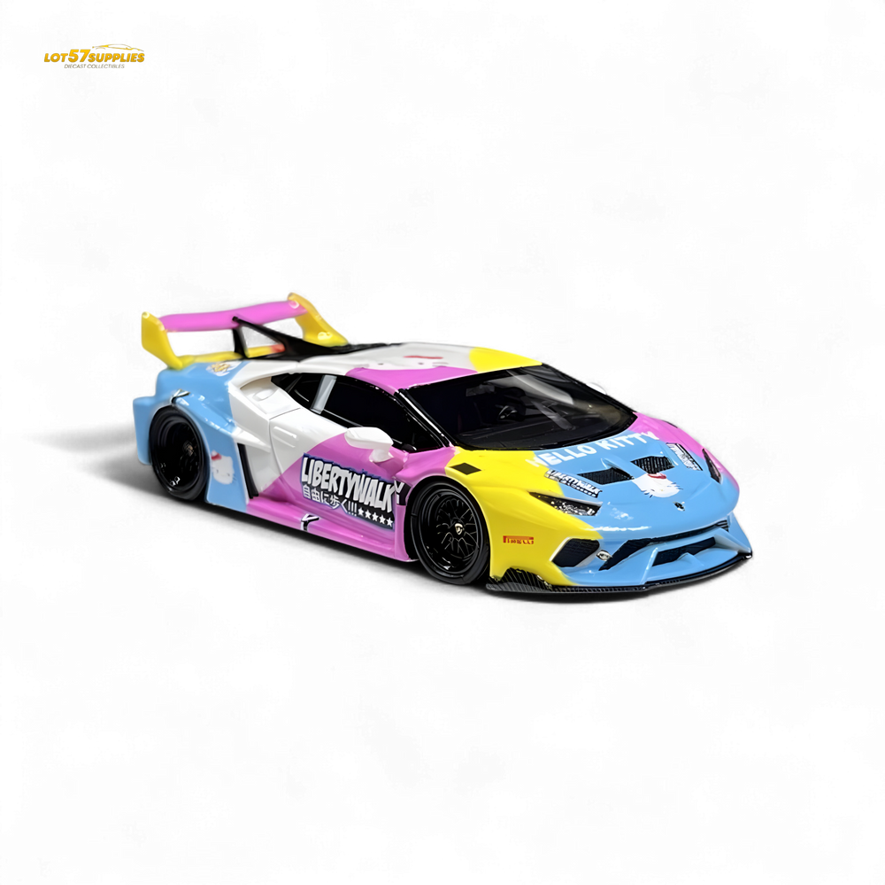 Flame Huracan LP610-4 LWBK WideBody Resin - HELLO K I T T Y LBWK 1:64 (ONLINE ORDER ONLY)