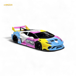 Flame Huracan LP610-4 LWBK WideBody Resin - HELLO K I T T Y LBWK 1:64 (ONLINE ORDER ONLY)