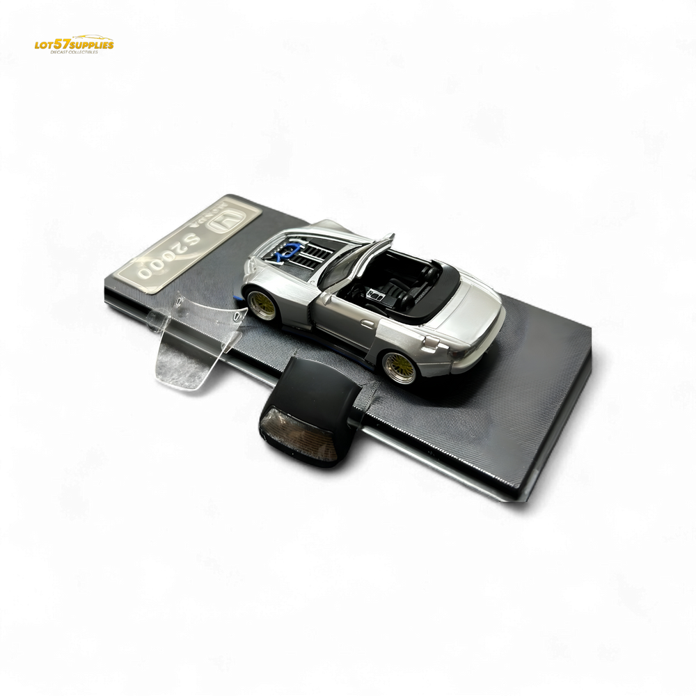 (Pre-Order) Rhino Model RM 1:64 Honda S2000 Wide-Body Roadster Silver (ONLINE ORDER ONLY)