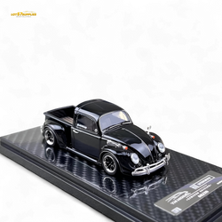 YM Model Volkswagen Beetle Pickup Truck FUSCUP Black 1:64