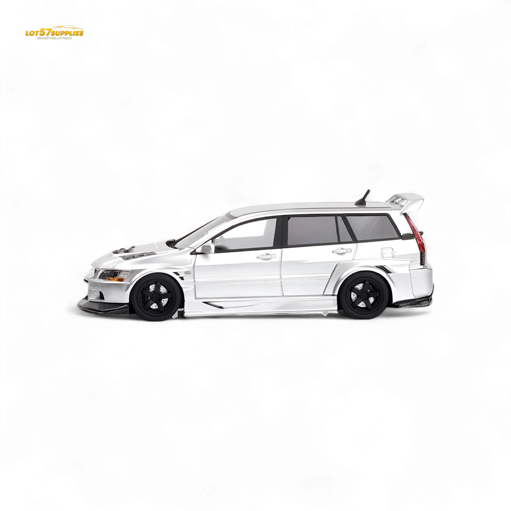 Error404 Mitsubishi Lancer EVO 9 IX Wagon - Glossy Silver 1:64 (ONLINE ORDER ONLY)