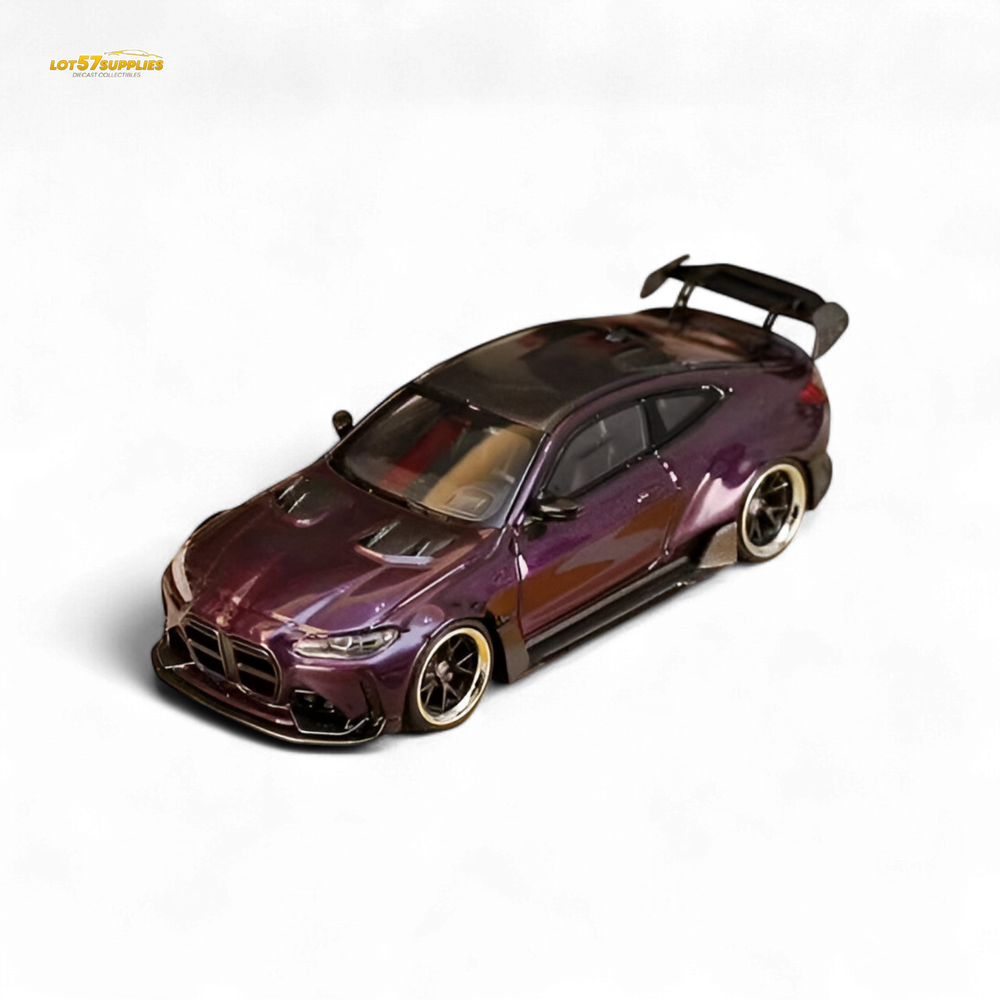 Street Weapon BMW M4 G82 Widebody - Dark Purple Special Edition 1:64 (ONLINE ORDER ONLY)