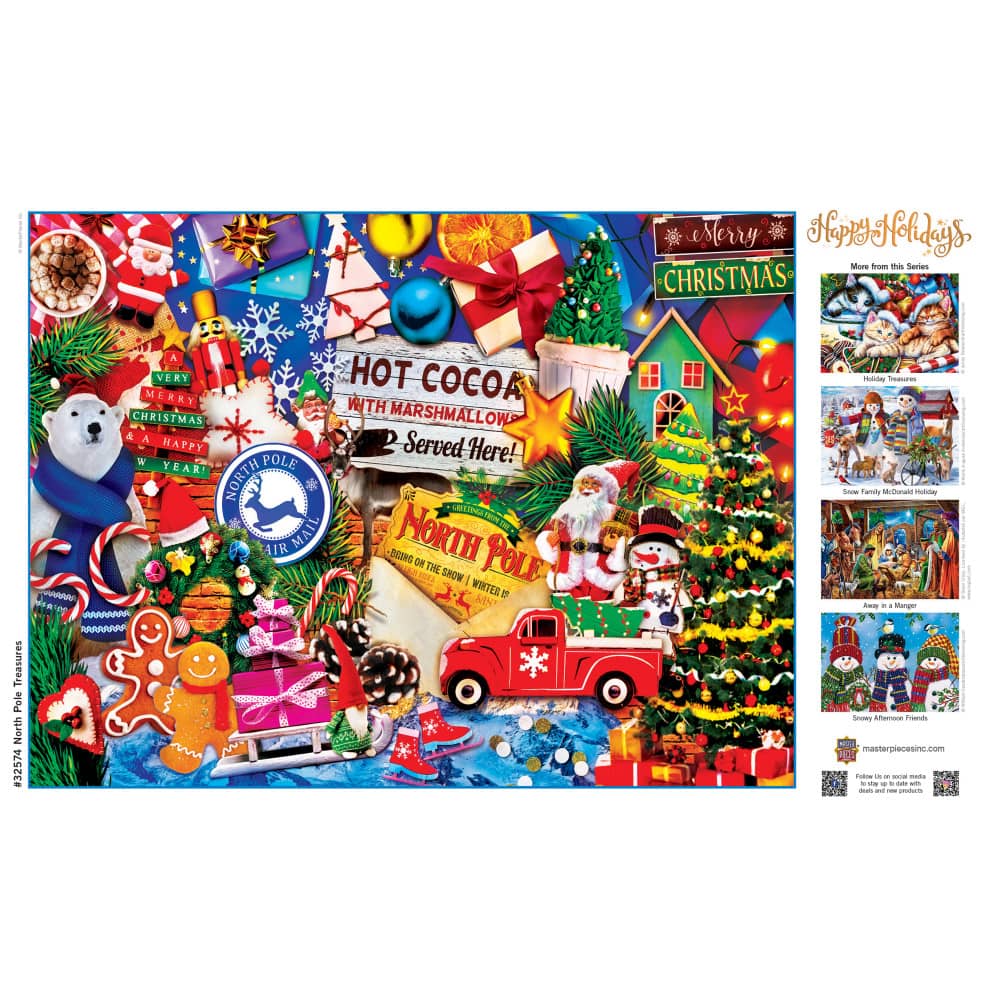 Happy Holidays - Greetings from the North Pole 300 Piece EZ Grip Jigsaw Puzzle