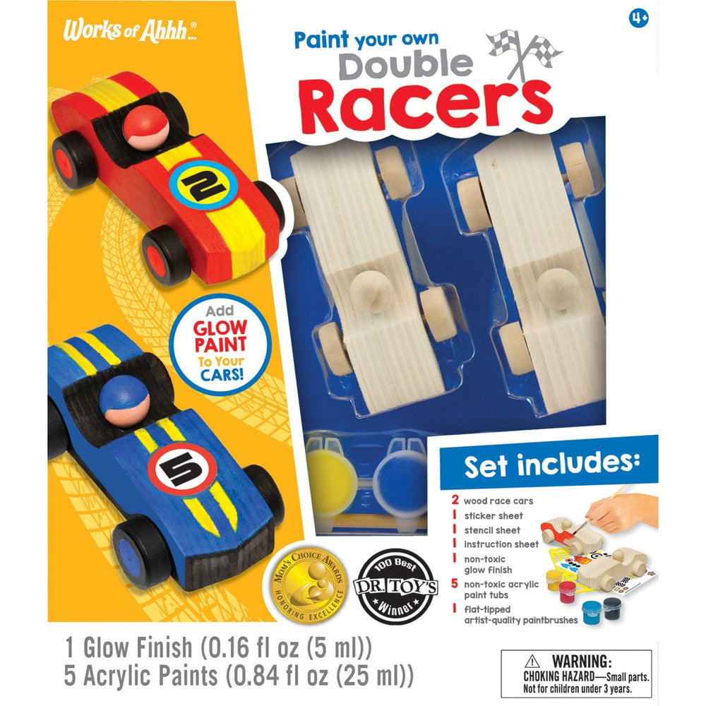 Double Racecars Wood Craft & Paint Kit (ONLINE ORDER ONLY)