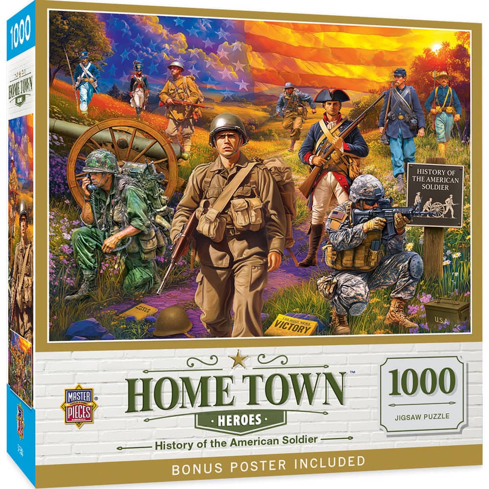 Hometown Heroes - History of the American Soldier 1000 Piece Jigsaw Puzzle