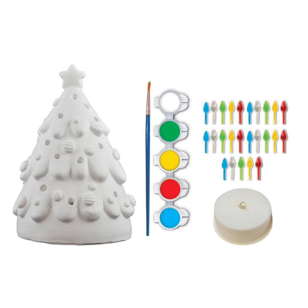 Christmas Tree - 6" Light-Up Plaster Paint Kit