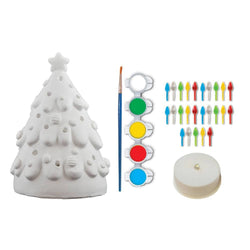 Christmas Tree - 6" Light-Up Plaster Paint Kit