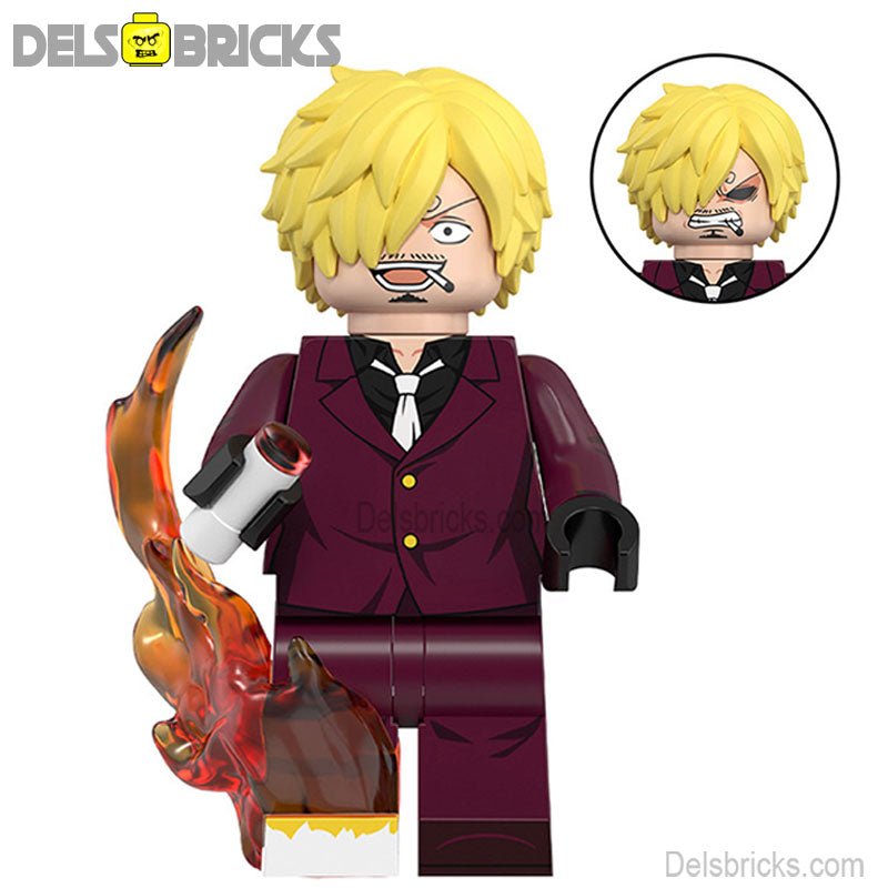 Sanji from One Piece Anime Lego Minifigures Custom Toys 2 (ONLINE ORDER ONLY)