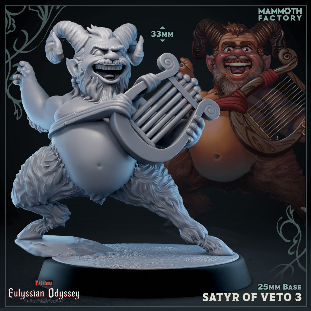 Satyr of Veto: Sculpt 3 (Male Satyr Bard) (Online Order Only)