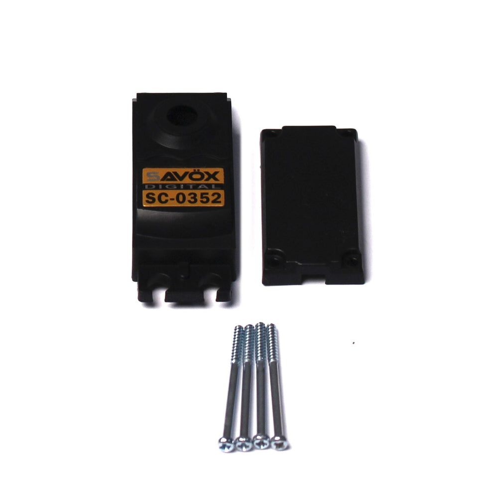 Savox TOP & BOTTOM SERVO CASE WITH 4 SCREWS (ONLINE ORDER ONLY)