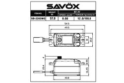 Savox 1/10 Black Edition Low Profile HV Brushless Digital Servo 7.4V (ONLINE ORDER ONLY)