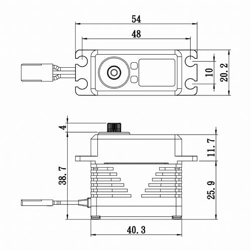 Savox SB-2290SG Black Edition Monster Torque Brushless Steel Gear Servo HV 8.4v (ONLINE ORDER ONLY)