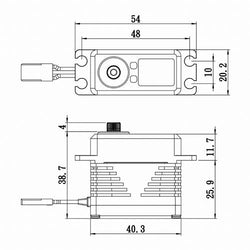 Savox SB-2290SG Black Edition Monster Torque Brushless Steel Gear Servo HV 8.4v (ONLINE ORDER ONLY)