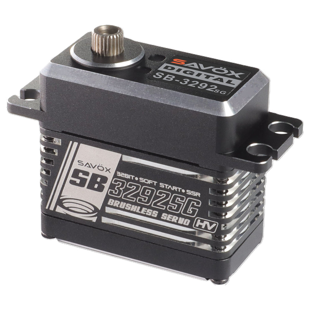 Savox High Torque, High Voltage Brushless Servo, Black, 0.07se SB3292SG-BE (ONLINE ORDER ONLY)