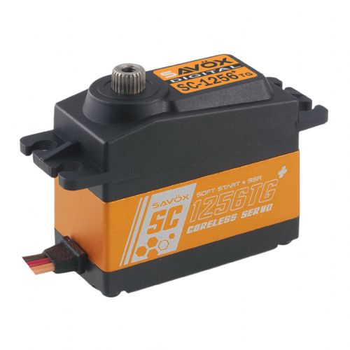 Savox SC1256TGP Standard-Size Coreless Digital Servo, Titanium Gears (0.15 sec / 277 oz @ 6V)