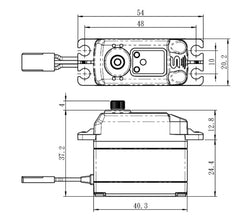 Savox SC1267SGP HV High-Torque Standard Servo - Steel Gears | 347 oz-in
