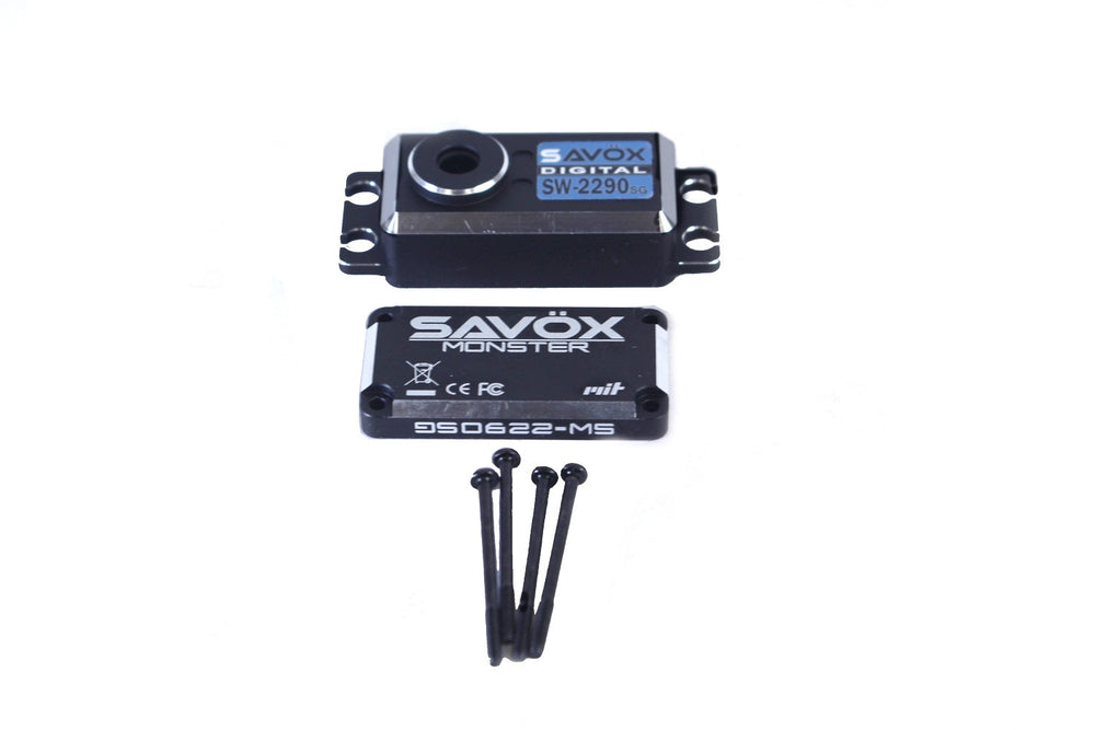 Savox Top & Bottom Servo Case Set  4 Screws for SW2290SG-BE (ONLINE ORDER ONLY)