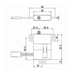 Savox High Torque Ultra Slim Metal Gear Wing Servo (ONLINE ORDER ONLY)