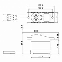 Savox Micro Digital Metal Gear Heli Servo Soft Start .09/30.6 @ 6V (ONLINE ORDER ONLY)