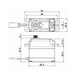 Savox SAVSV1272SGP HV Coreless Digital Standard Servo Soft Start (ONLINE ORDER ONLY)