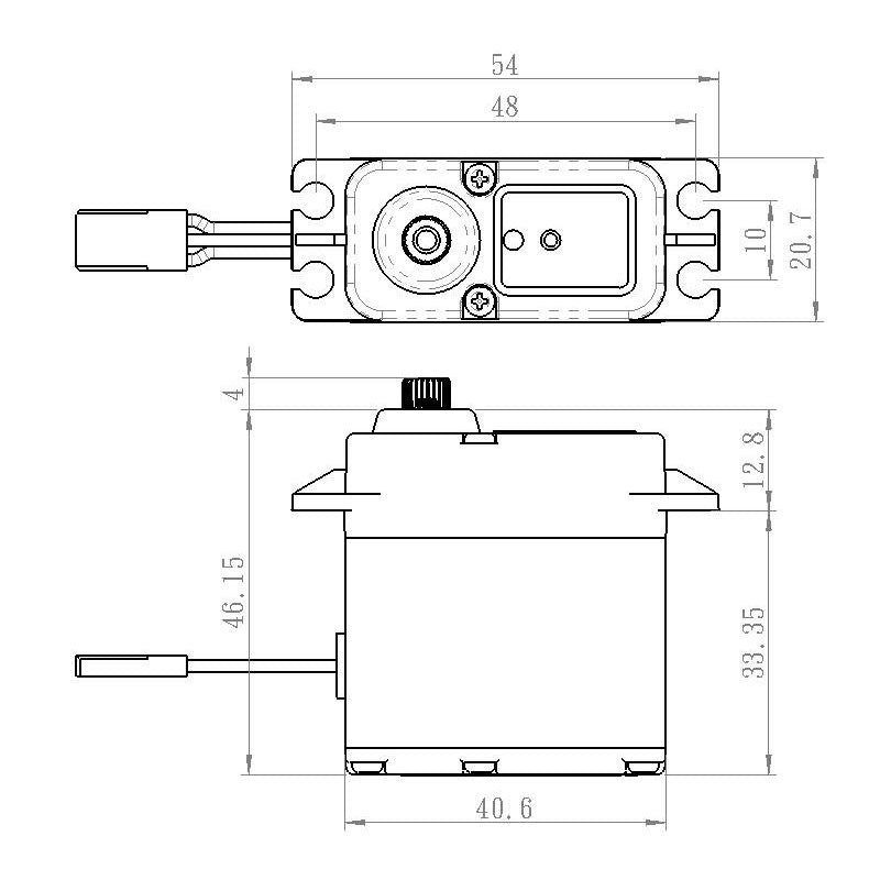 Savox SW1212SGP Plus Waterproof IP67 HV Coreless Servo - 46 kg-cm | Steel Gears
