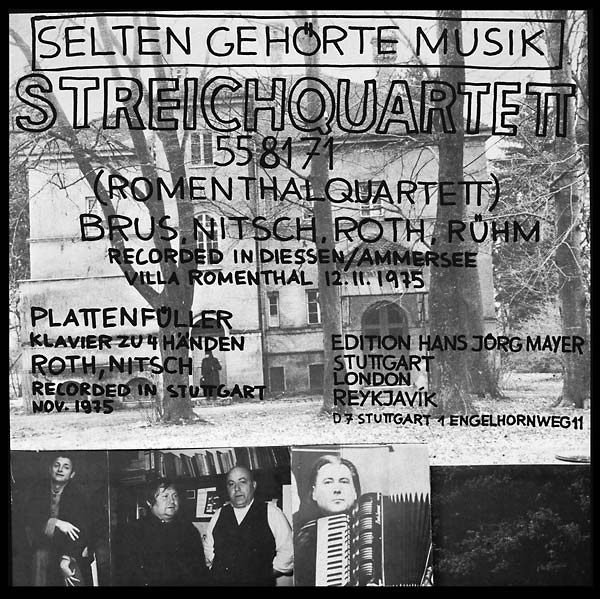 SELTEN GEHORTE MUSIK - Streichquartett 558171 (Romenthalquartett) [CD] (ONLINE ORDER ONLY)