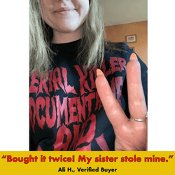Serial Killer Documentaries' Sweatshirt (ONLINE ORDER ONLY)