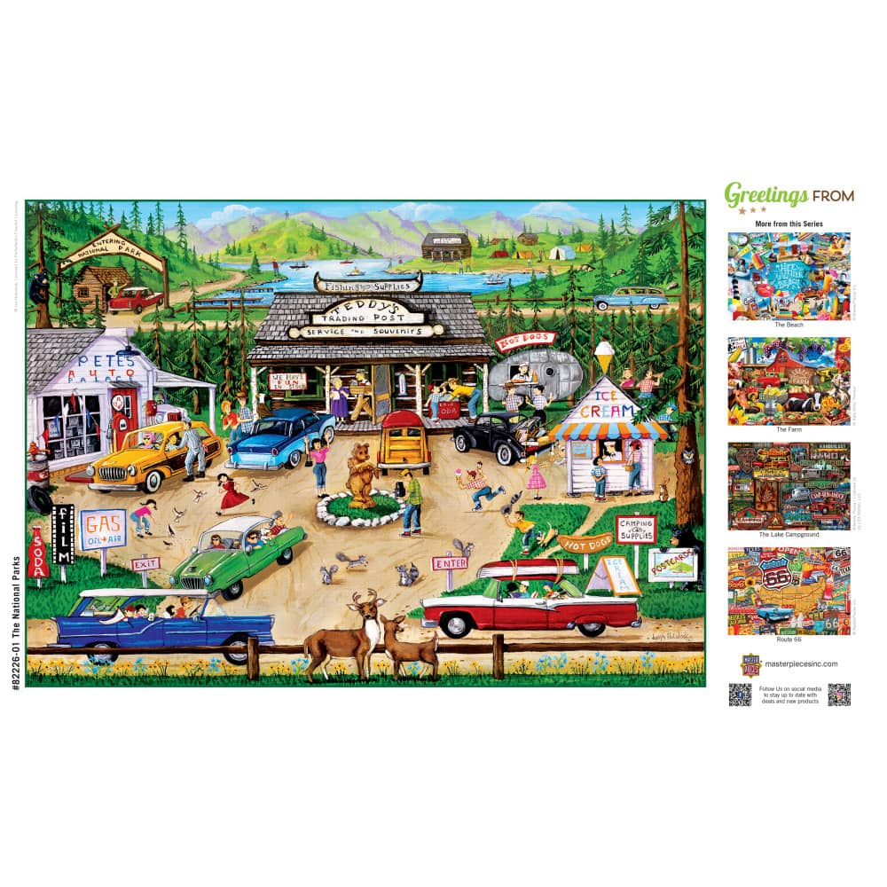Greetings From The National Parks - 500 Piece Jigsaw Puzzle
