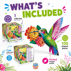 Hummingbird 100 Piece Shaped Jigsaw Puzzle