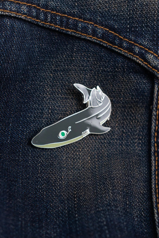 Longnose Spurdog Enamel Pin (Squalus mitsukurii)
