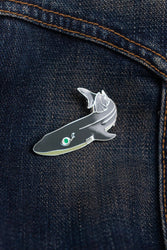 Longnose Spurdog Enamel Pin (Squalus mitsukurii)
