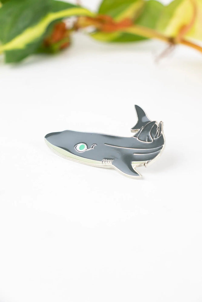 Longnose Spurdog Enamel Pin (Squalus mitsukurii)