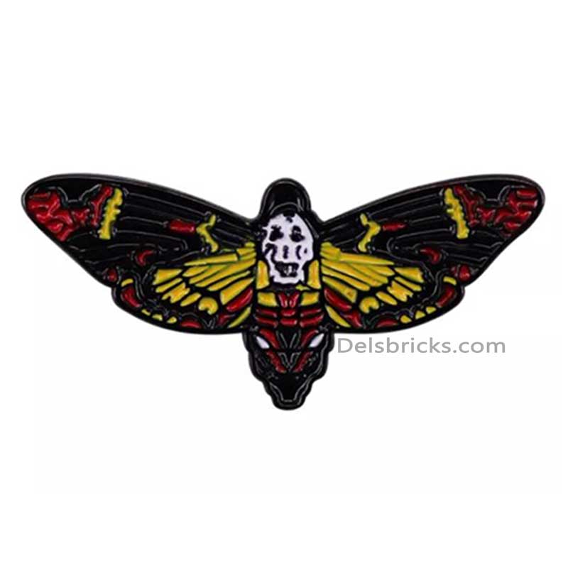 Deaths Head Moth Silence of the Lambs Enamel Pins Near Me (ONLINE ORDER ONLY)