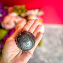 Silver Obsidian Crystal Spheres (ONLINE ORDER ONLY)