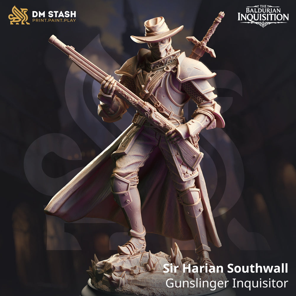 Sir Harian Southwall, Gunslinger Inquisitor (Male Human Gunslinger) (Online Only)