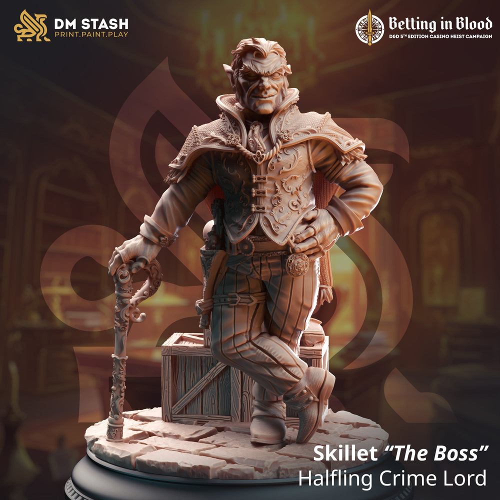 Skillet "The Boss", Crime Lord (Male Halfling Noble) (Online Order Only)