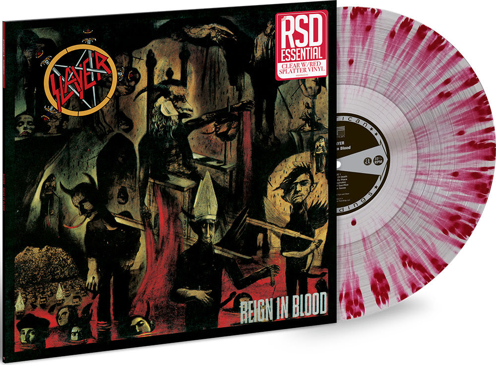 SLAYER - Reign In Blood [RSD Clear Red Splatter] [Vinyl] (ONLINE ORDER ONLY)