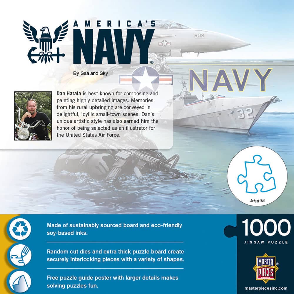 America's Navy - By Sea & Sky 1000 Piece Jigsaw Puzzle